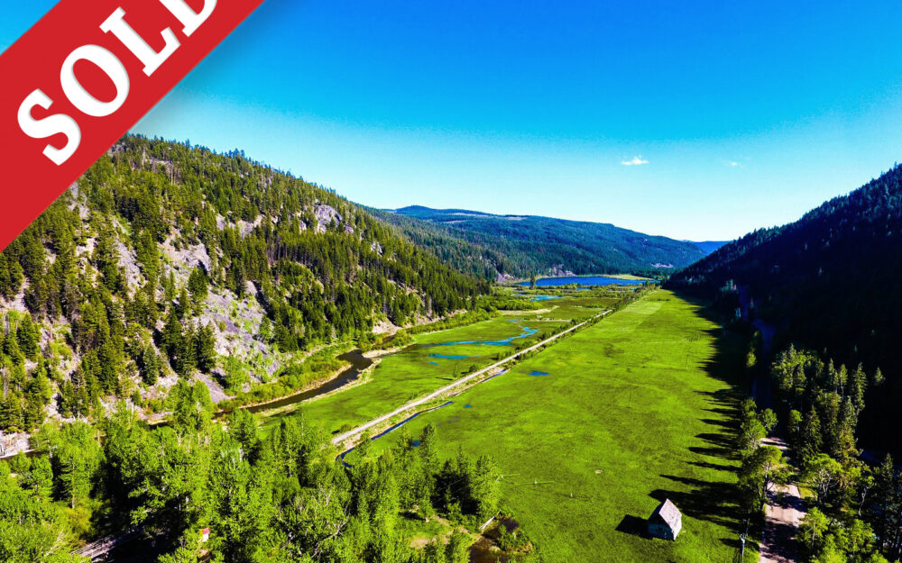SOLD Mullin Ranch>Tulameen,BC 1014 Acres | Creek front | Private Lake | 300 Acres Hay | 3 Residences | Cow Calf Operation | New 30×100′ Barn