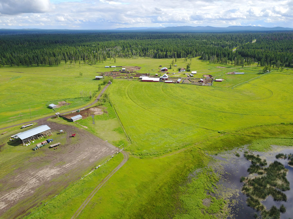 3625 Dog Creek Road, Williams Lake, BC > 944 Deeded Acres | 2000sq.ft 3 Bedroom Home | Insulated Concrete Floor Calving Barn | 570 Acres Grazing Lease | 325 Acres Irrigated Hay Fields | 4 Drilled Production Wells | Water licenses