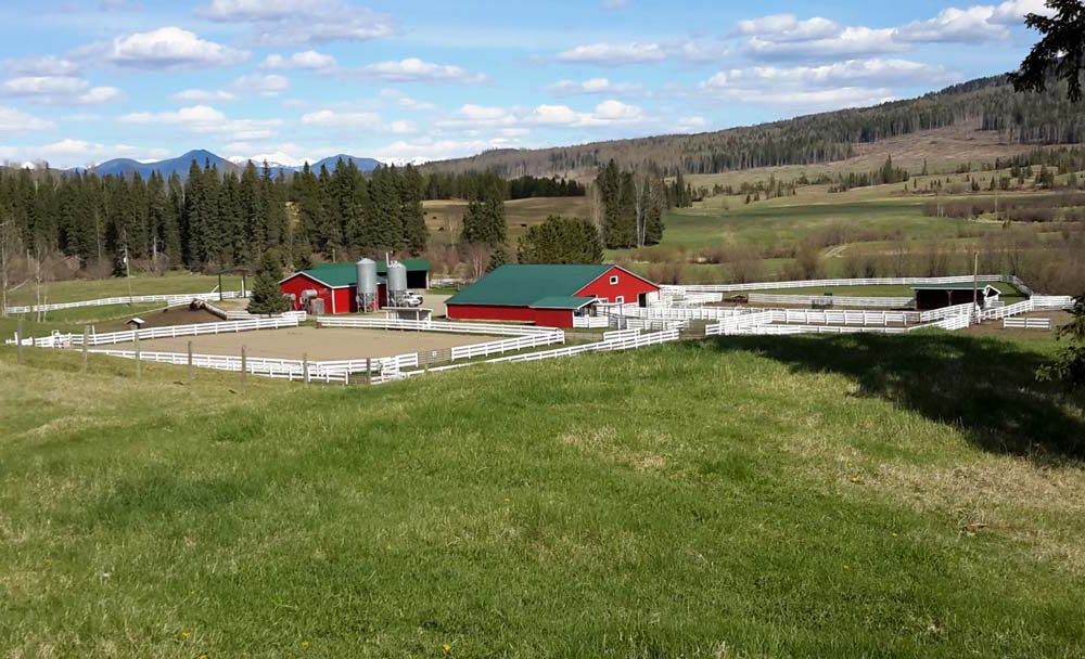 The Woodjam Ranch  Horsefly, BC > 2122 Acres | 10 kms Horsefly Riverfront | 80,000 Acre Grazing Licence | 600 Acres Hay | 2 Residences | Barn & Hay Sheds | Covered Cattle Handling System & Corrals | Heated Shop